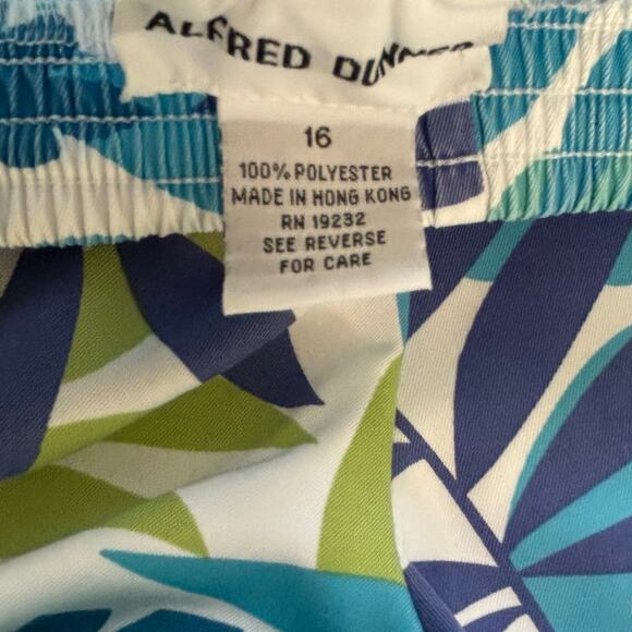 Alfred Dunner Tropical Print Cropped Pants Size 16 - Picture 7 of 10